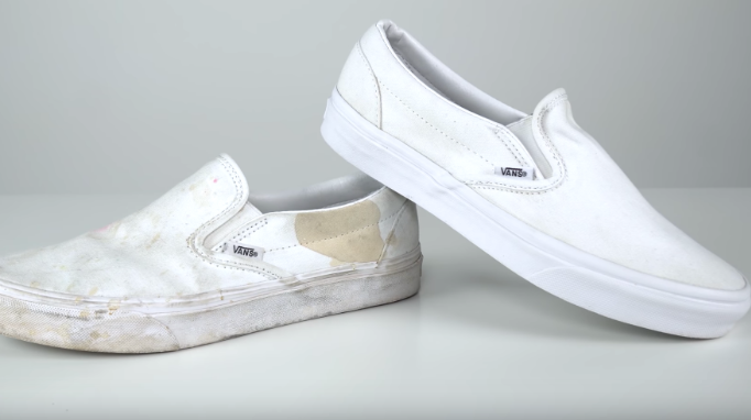 Cách làm sạch giày da trắng bị mốc